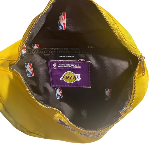 Herschel Supply Co. Los Angeles Lakers Gold Sixteen Hipsack Yellow Fanny Pack - Picture 8 of 9